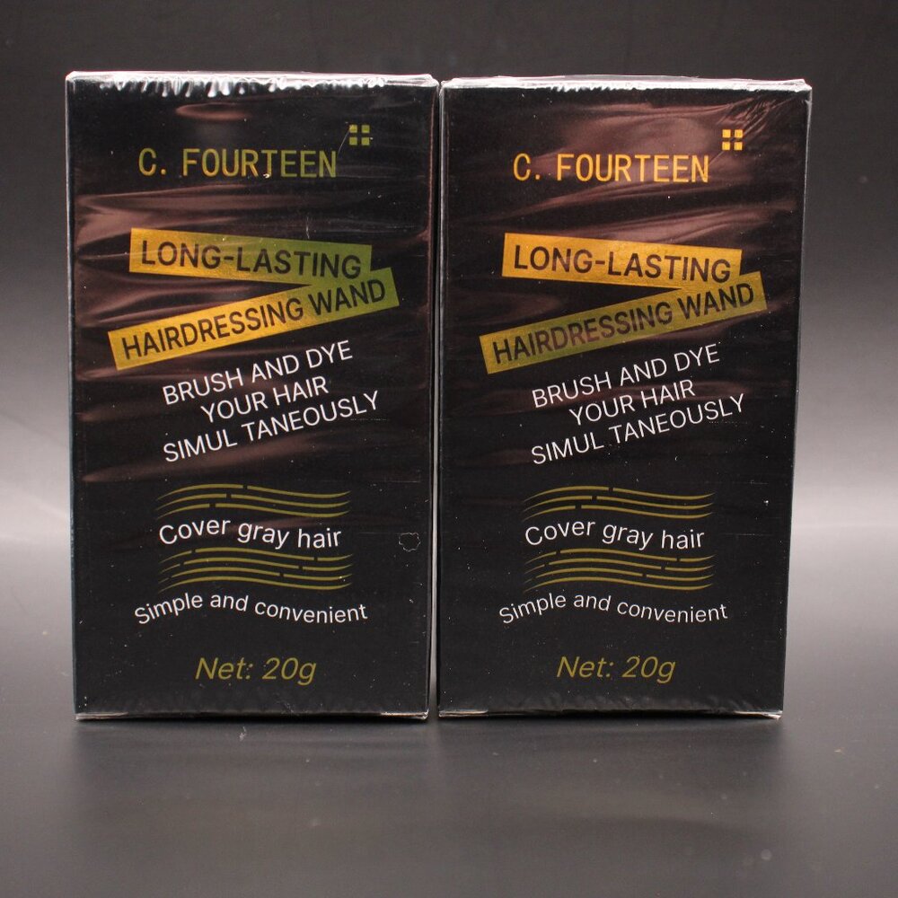 2-Pack Root Touch-Up Hair Color Stick & Comb BLACK